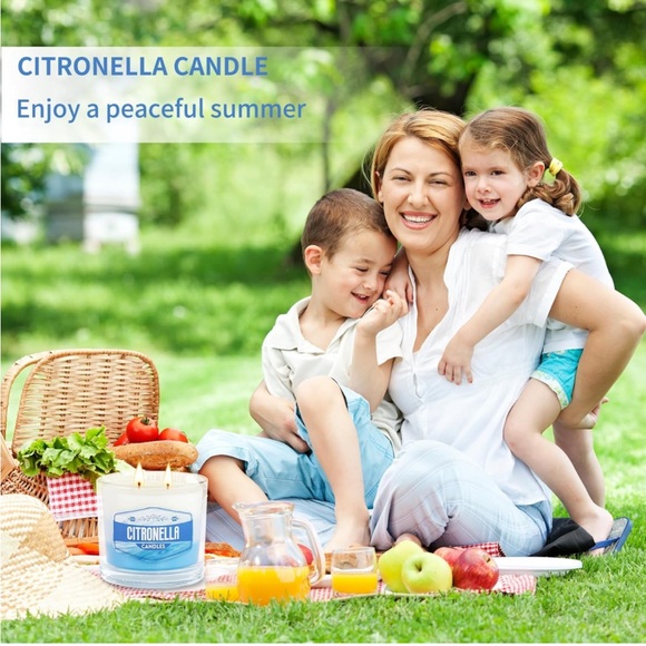 6 Pack 60 oz Large 450 Hours Citronella Home Scented 2 Wick Natural Candles🕯️ - Picture 7 of 7